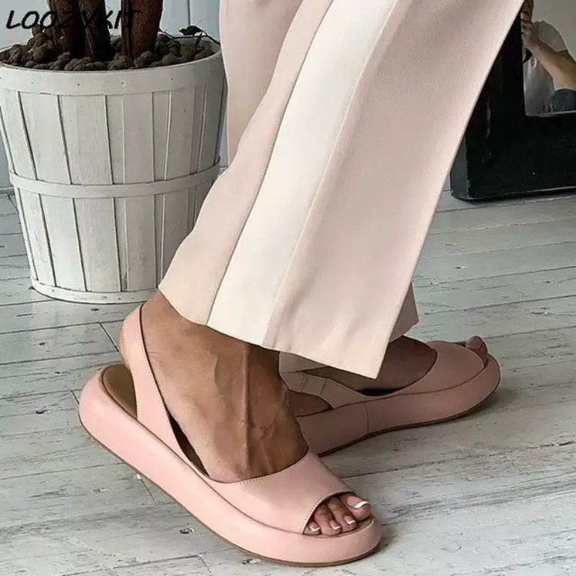 Ethnic Modern Fashion - フラットサンダル スリッパ レディース クラウド ビーチサンダル ホーム