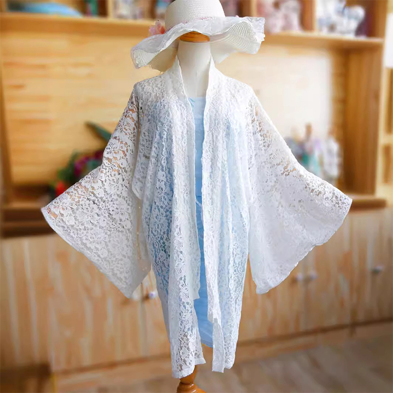 Haori Japanese Jacket - 和風羽織着物カーディガン女性日本の伝統的な着物アウターレース中空コート日焼け止めジャケット浴衣