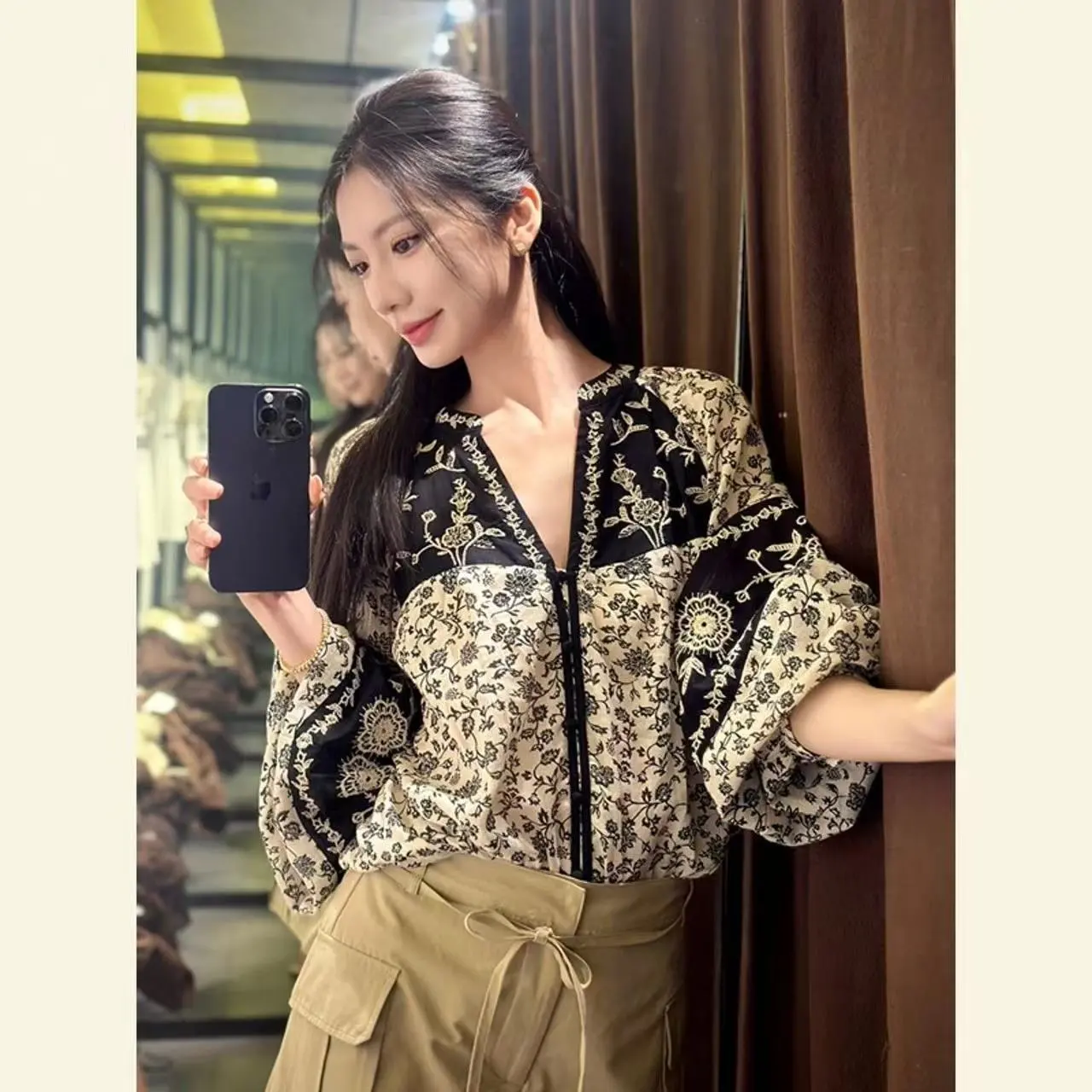 2026年初秋トップファッション高貴な女性エスニックプリント - Ethnic Chic Fashion のレビューと価格