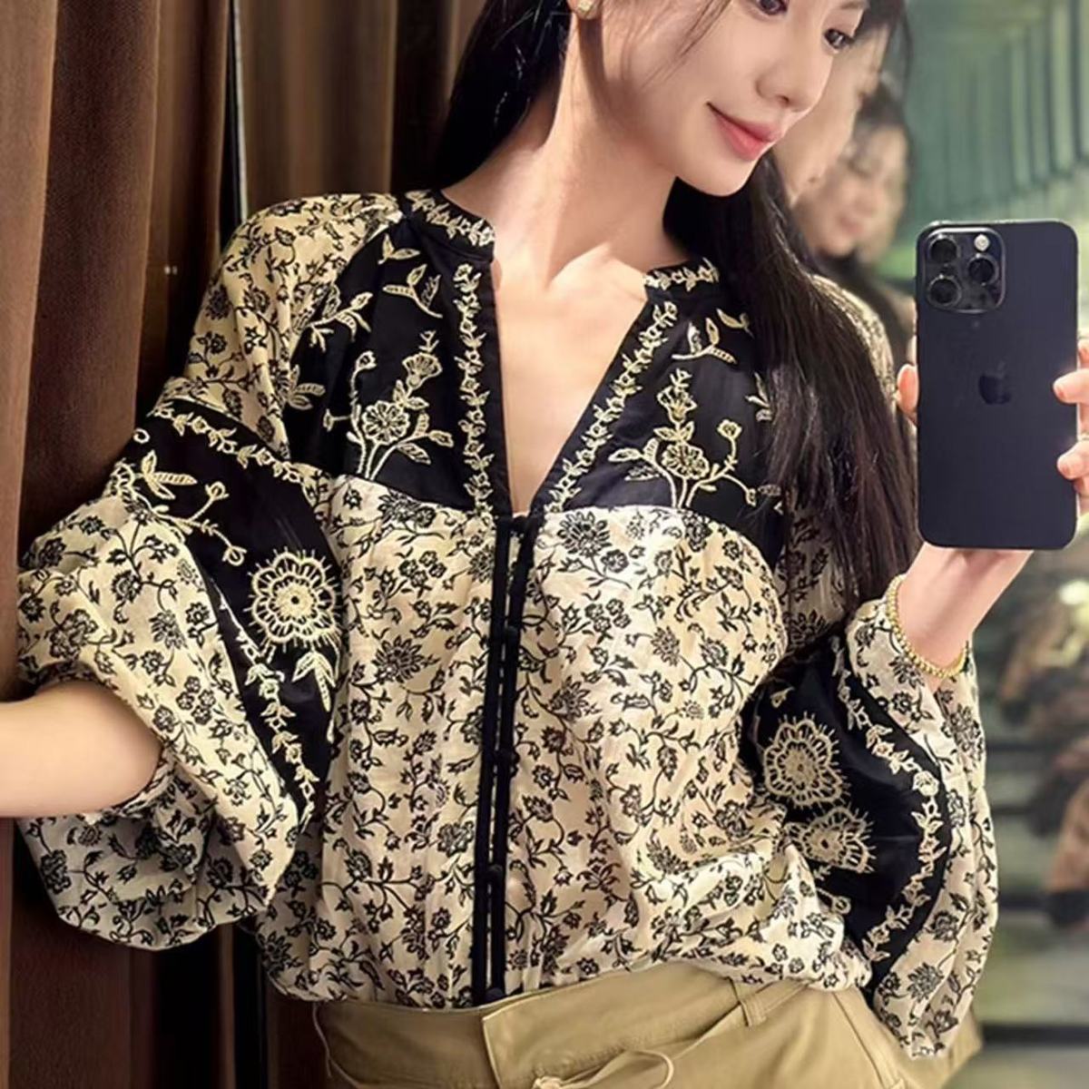 2026年初秋トップファッション高貴な女性エスニックプリント - Ethnic Chic Fashion のレビューと価格