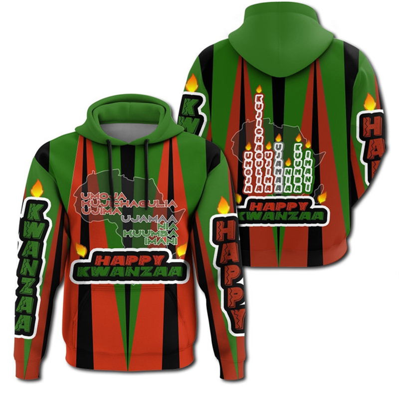 Kwanzaa-男性と女性のためのエスニックスタイルのスウェ - Y2K Ethnic Fashion のレビューと価格