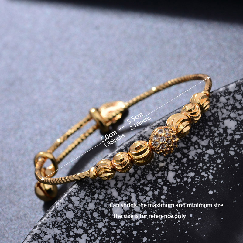 24K 4個入り エスニックビーズ ゴールドカラー ドバイバ - Ethnic Fashion In Dubai のレビューと価格