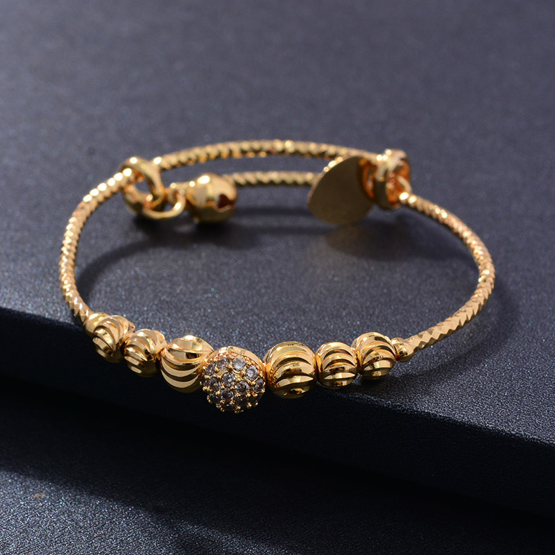 24K 4個入り エスニックビーズ ゴールドカラー ドバイバ - Ethnic Fashion In Dubai のレビューと価格