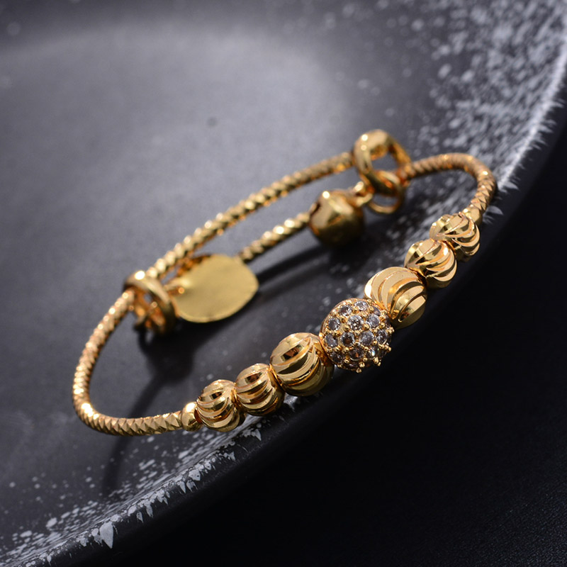 24K 4個入り エスニックビーズ ゴールドカラー ドバイバ - Ethnic Fashion In Dubai のレビューと価格