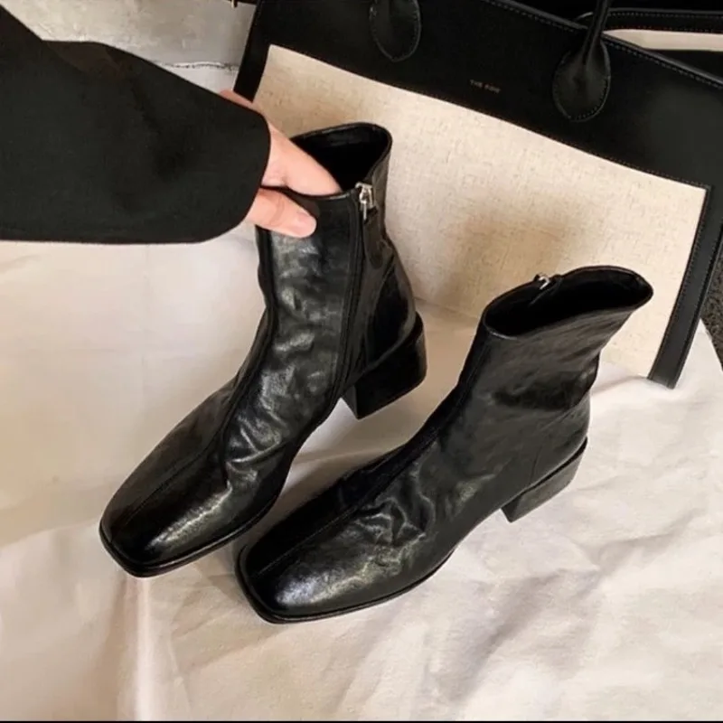レディース新作シューズ デザイナーヒール アンクルブーツ フ - Ethnic Modern Fashion のレビューと価格