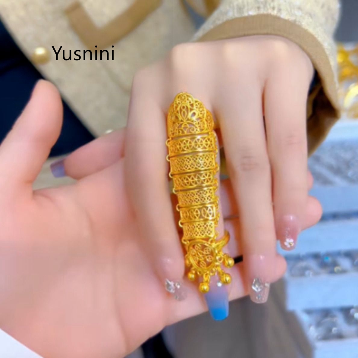 ホットセール中！新作ドバイジュエリー24K金メッキ中空エスニ - Ethnic Fashion In Dubai のレビューと価格