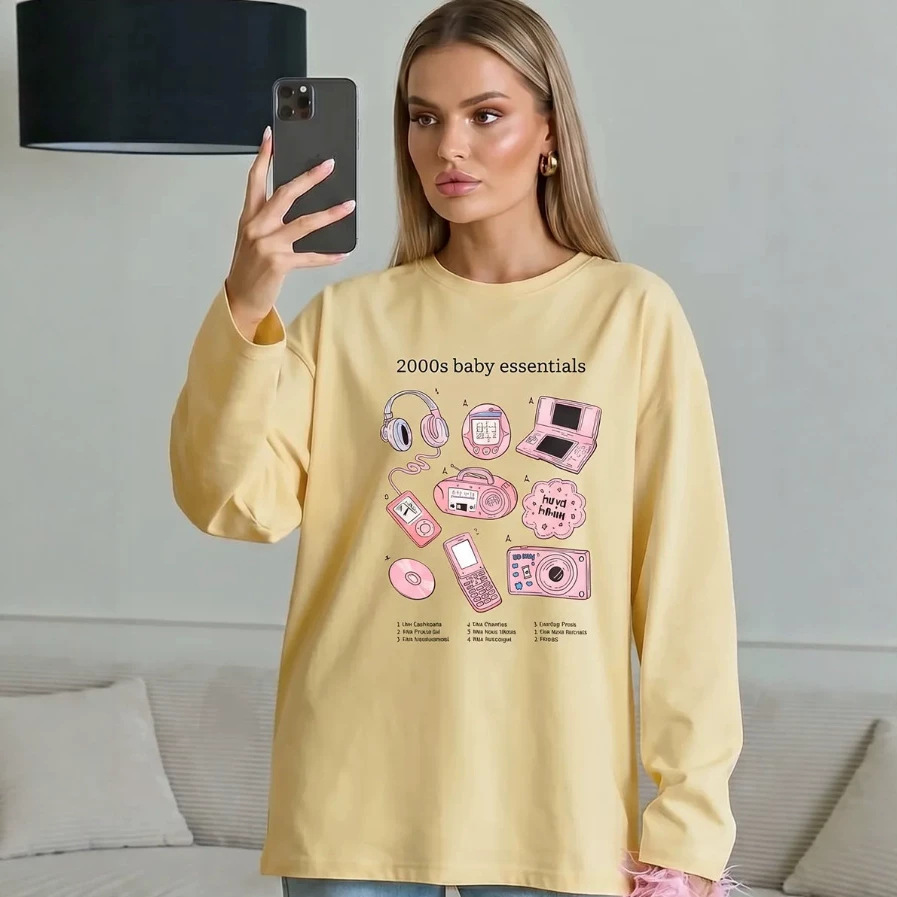 スラブ民族レトロホワイトオーバーサイズ長袖Tシャツ華やかな赤 - Ethnic Chic Fashion のレビューと価格