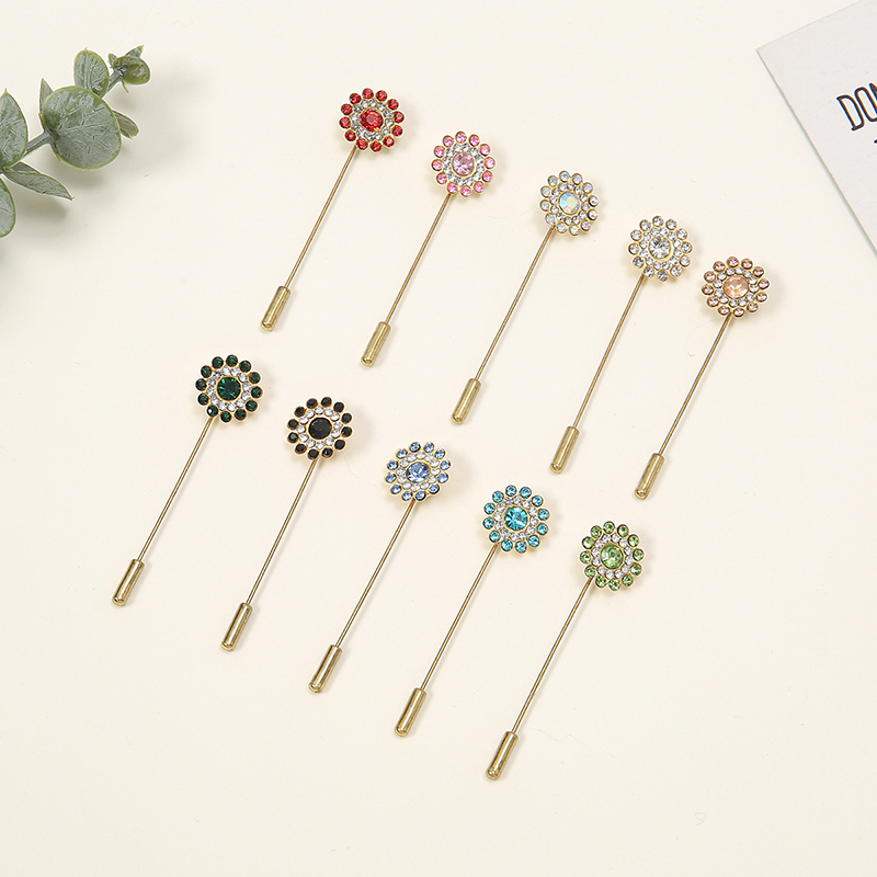 女性のための二層フラワーブローチピン,エレガントなエスニック - Ethnic Fashion Accessories のレビューと価格