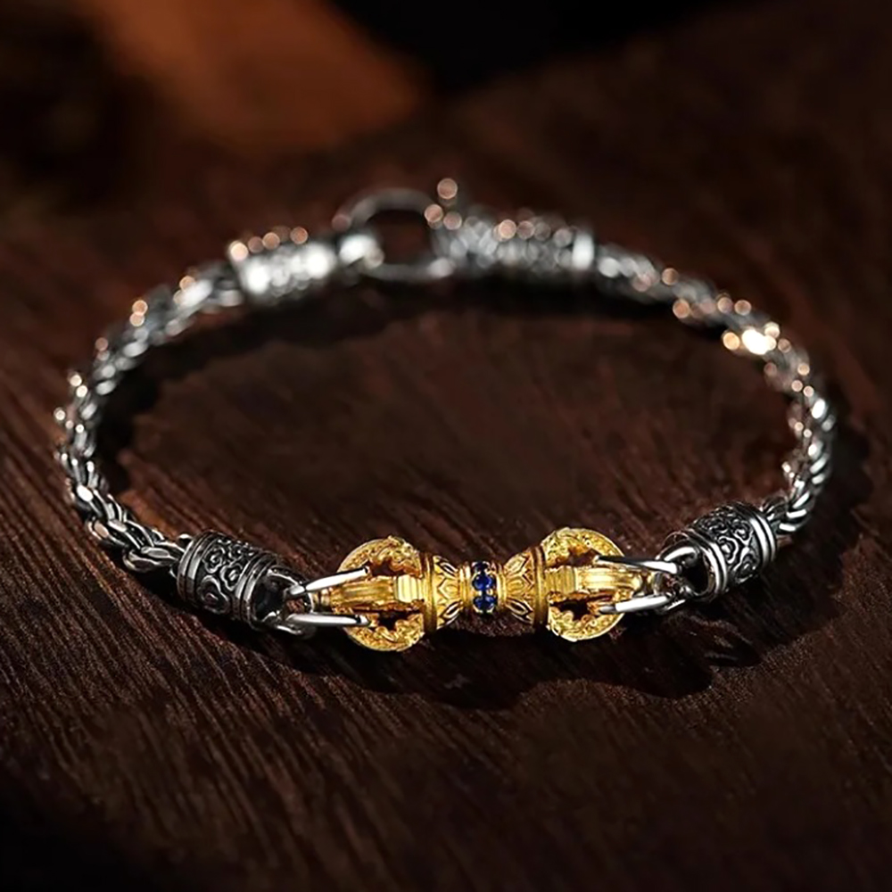 チベット仏教のお守り中国のシックなブレスレットレトロ電気メッ - Ethnic Chic Fashion のレビューと価格